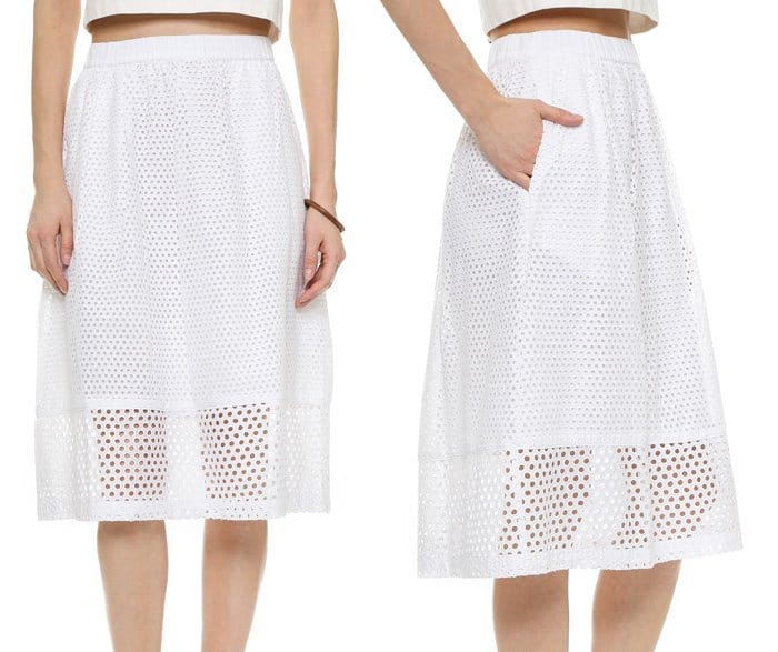 Madewell Trellis Eyelet Skirt