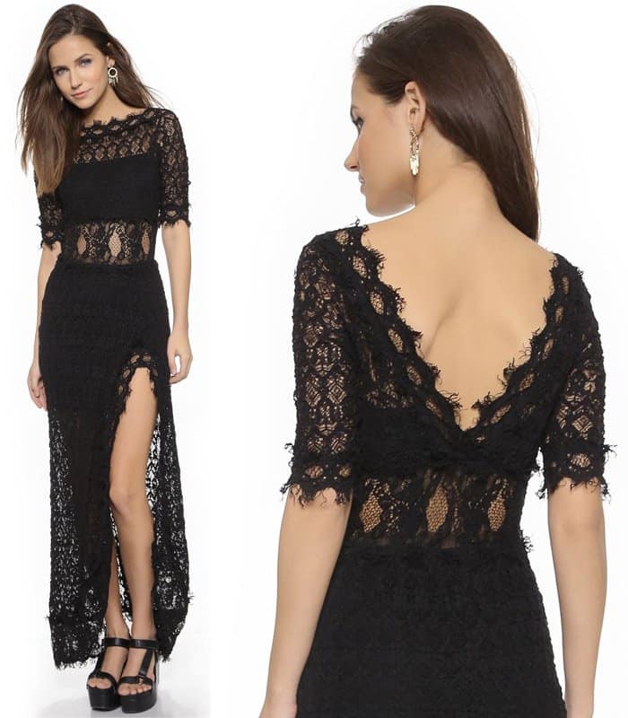 Nightcap Clothing Florence V Back Gown