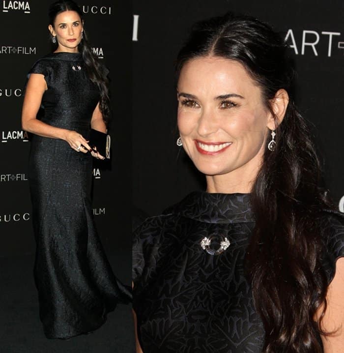 Demi Moore at the 2014 LACMA Art + Film Gala Honoring Barbara Kruger and Quentin Tarantino