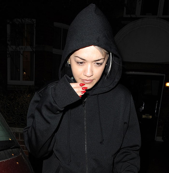 Rita Ora on her way to the Westfield shopping center in London