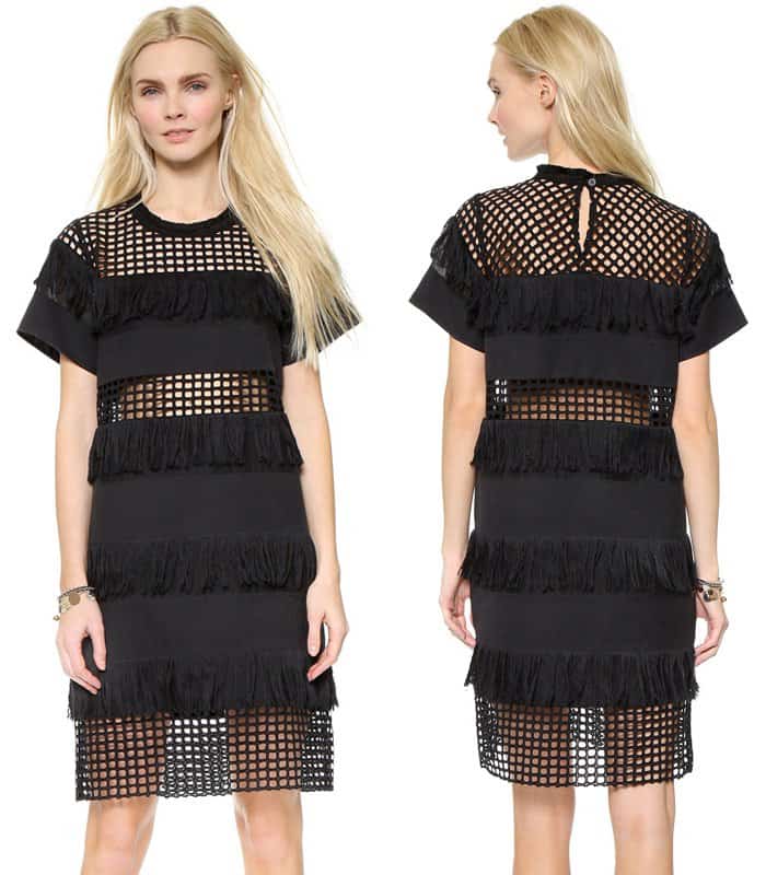 Sea Fringed Shirt Dress