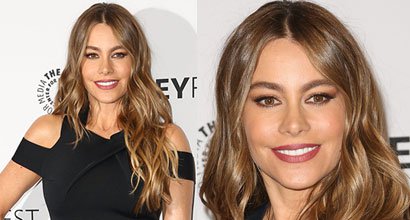 Sofia Vergara S Red Lipstick And Long Blonde Wavy Hair