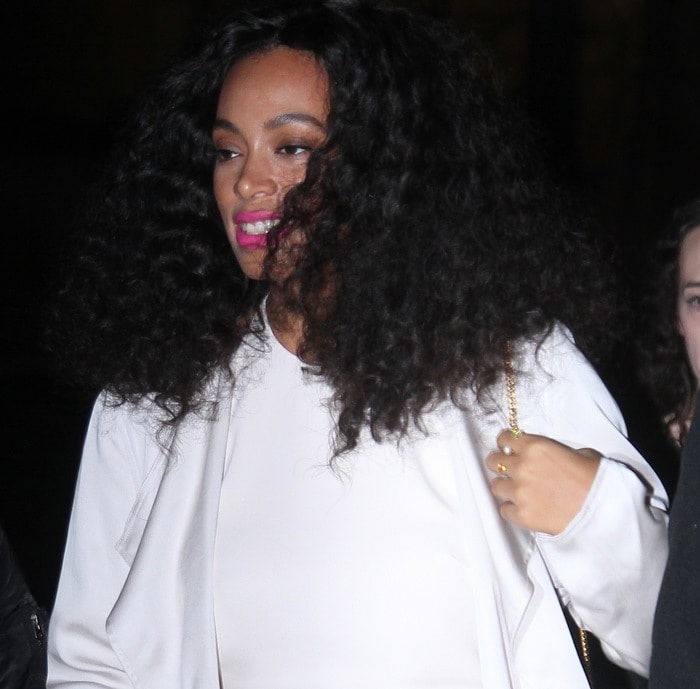 Solange Knowles at the H&M show as part of Paris Fashion Week Womenswear Fall/Winter 2015 in Paris on March 4, 2015