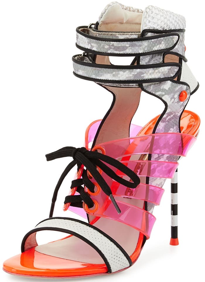 Sophia Webster Jourdan Jelly Lace-Up Sandal