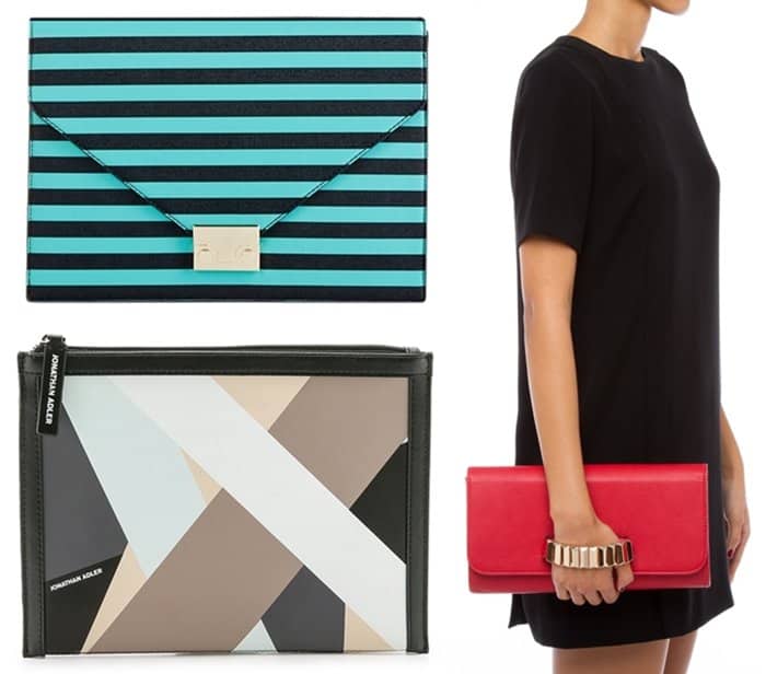 Spring clutches have taken on a bolder look