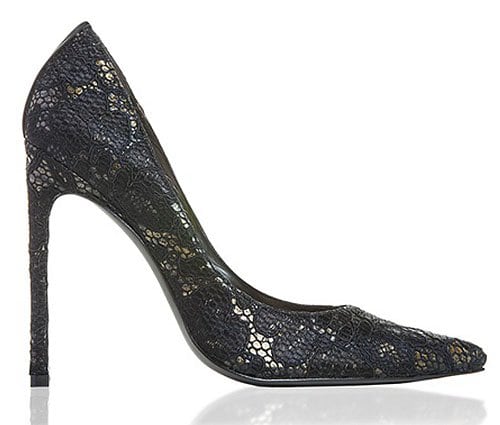 Stuart Weitzman Queen Lace-Covered Pumps