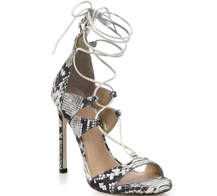 Stuart Weitzman LegWrap Lace-Up Sandals