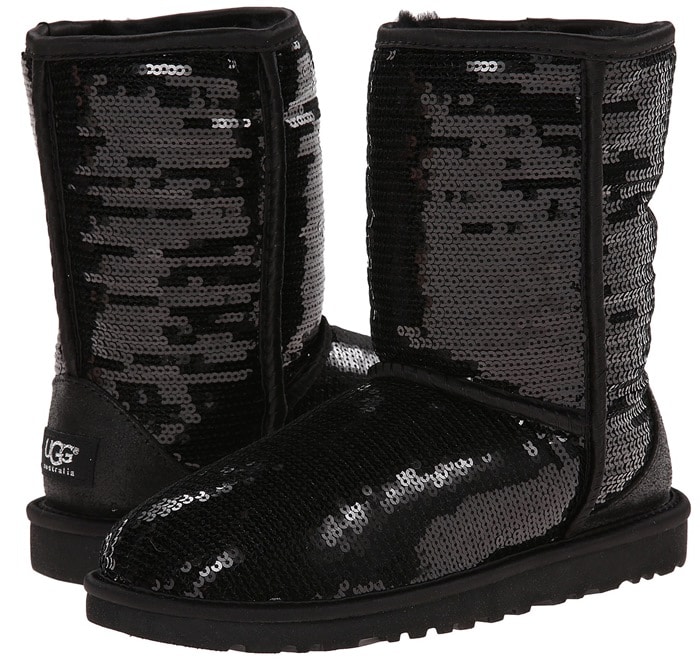 UGG Classic Short Sparkles Black