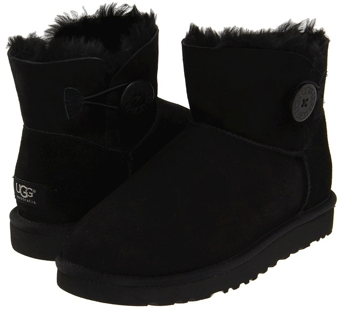 UGG Mini Bailey Button Black