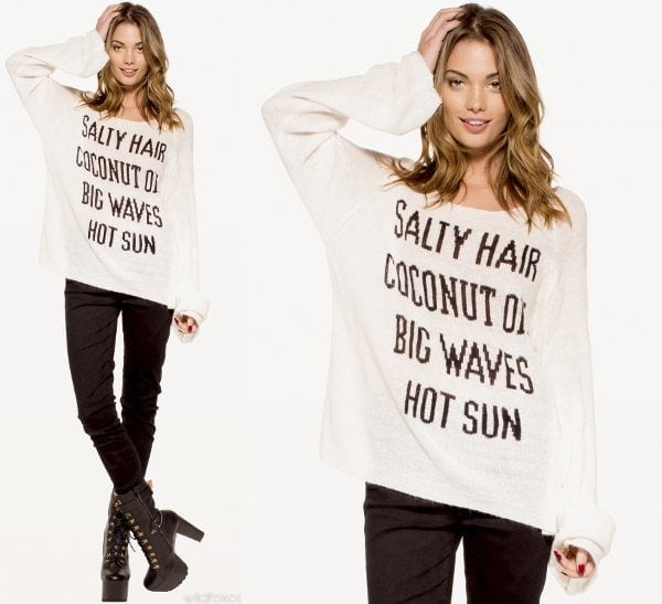 Wildfox Salty Hair Penny Sweater