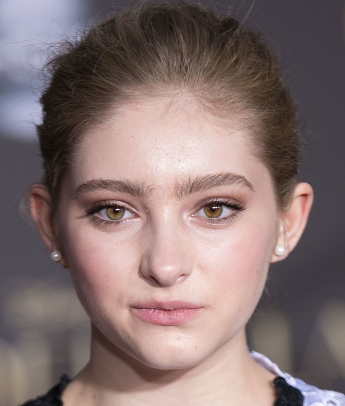 Willow Shields at the premiere of Disney’s ‘Cinderella’ held at the El Capitan Theatre in Hollywood on March 1, 2015