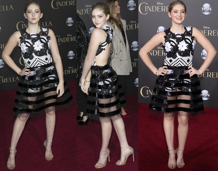 Willow Shields flaunted her legs on the red carpet
