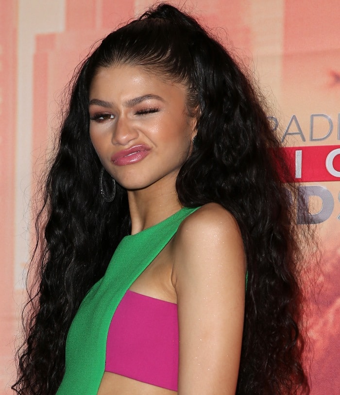 Zendaya's multicolored mini dress