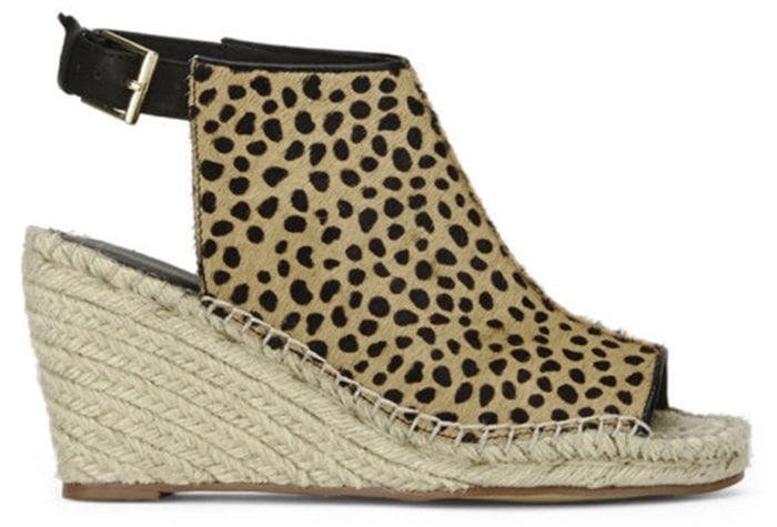 Kurt Geiger "Nelly" Leopard-Print Wedge Sandals