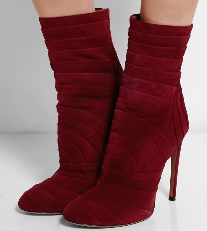 Alaia Folded suede boots