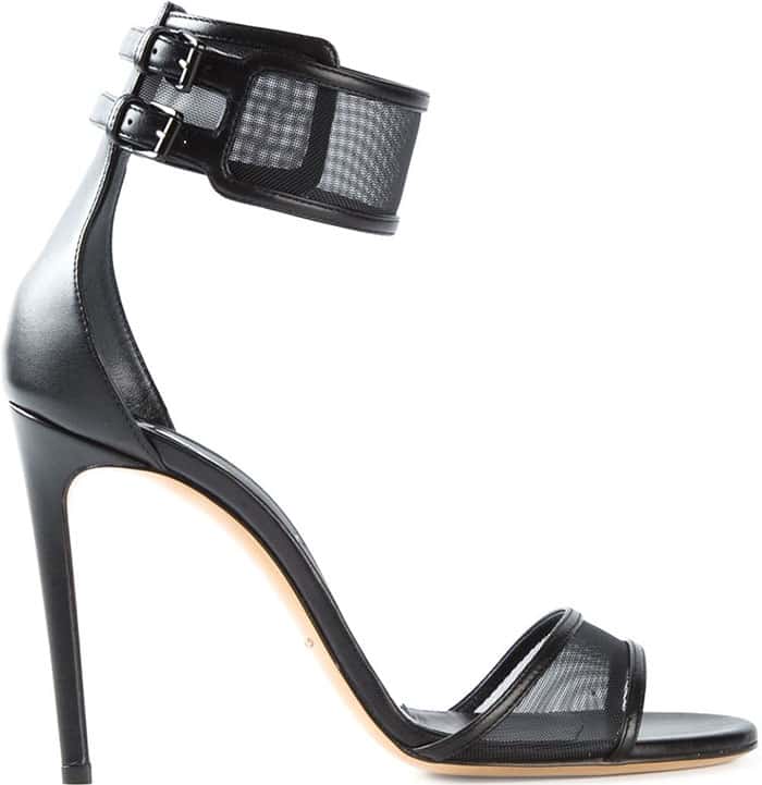 Casadei Sheer-Mesh-Strap Sandals