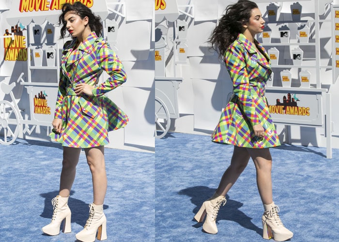 Charli XCX at the 2015 MTV Movie Awards at Nokia Theatre, Los Angeles on April 12, 2015