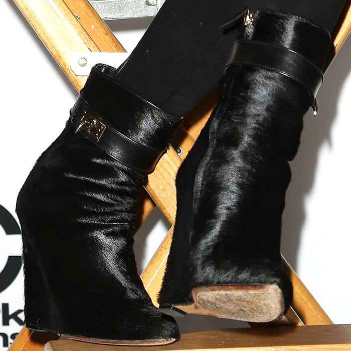 Chrissy Teigen's Givenchy shark-lock boots