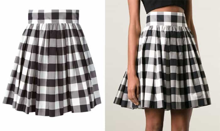 Dolce & Gabbana Checked Skirt