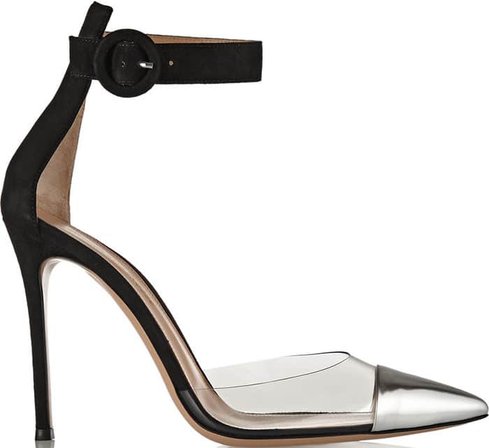 Gianvito Rossi Leather-PVC-Suede Pumps