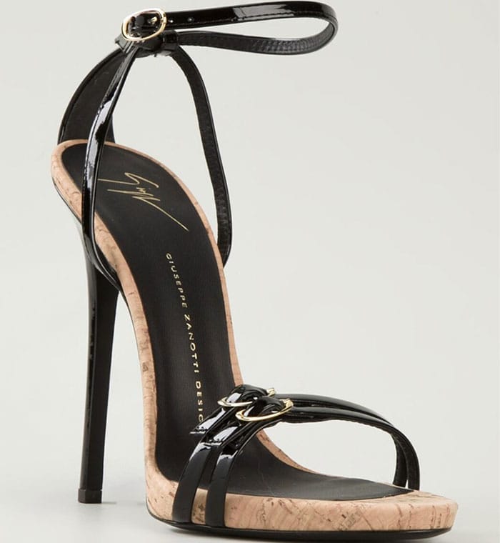 Giuseppe Zanotti Cork-Detail Strappy Sandals