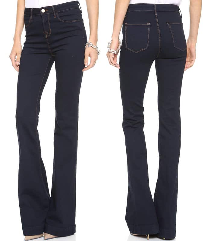 J Brand The Doll High Waist Bell Bottom Jeans