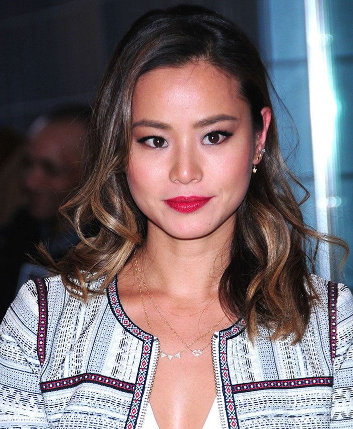 Jamie Chung's Tularosa embroidered jacket