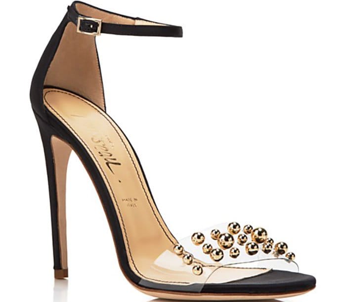 Jerome C. Rousseau "Leroy" Open-Toe Studded Evening Sandals