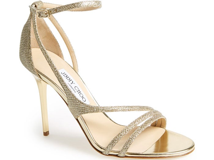 Jimmy Choo Valdez Sandals in Gold