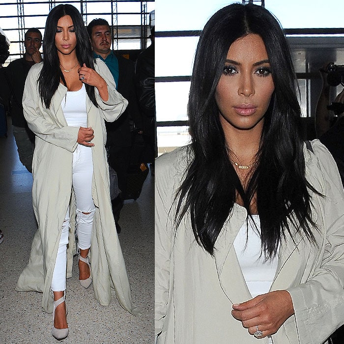 Kim Kardashian remaining expressionless