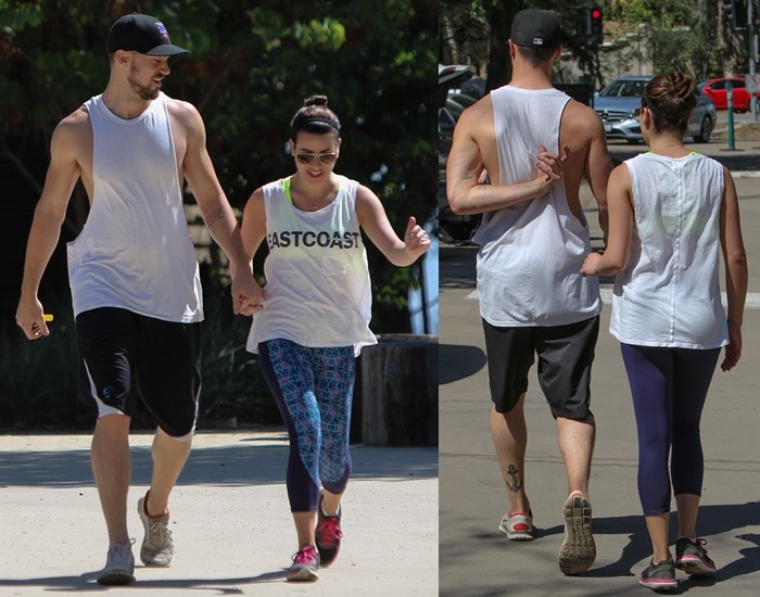 Lea Michele rocked Nike's Flex 2014 Run running shoes