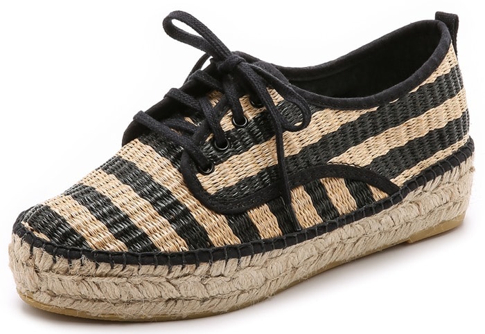 Loeffler Randall Black Alfie Espadrille Sneaker