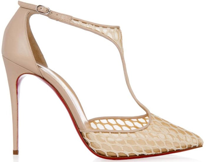 Christian Louboutin Salonu Mesh-and-Fishnet Pumps