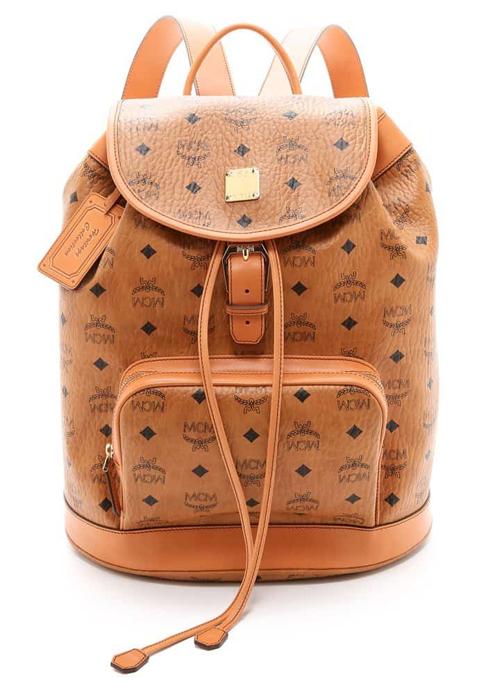 MCM Medium Rucksack in Cognac