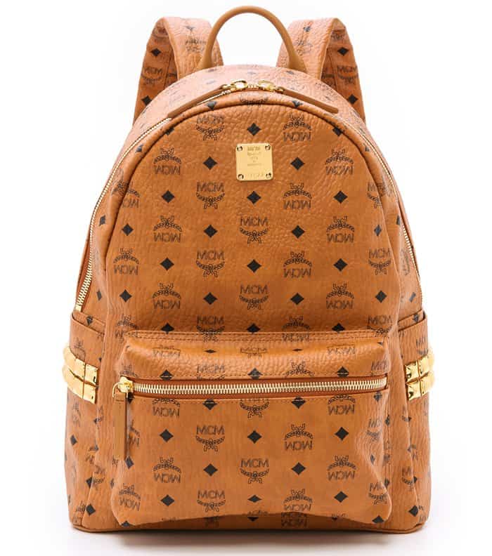 MCM Medium Stark Backpack in Cognac