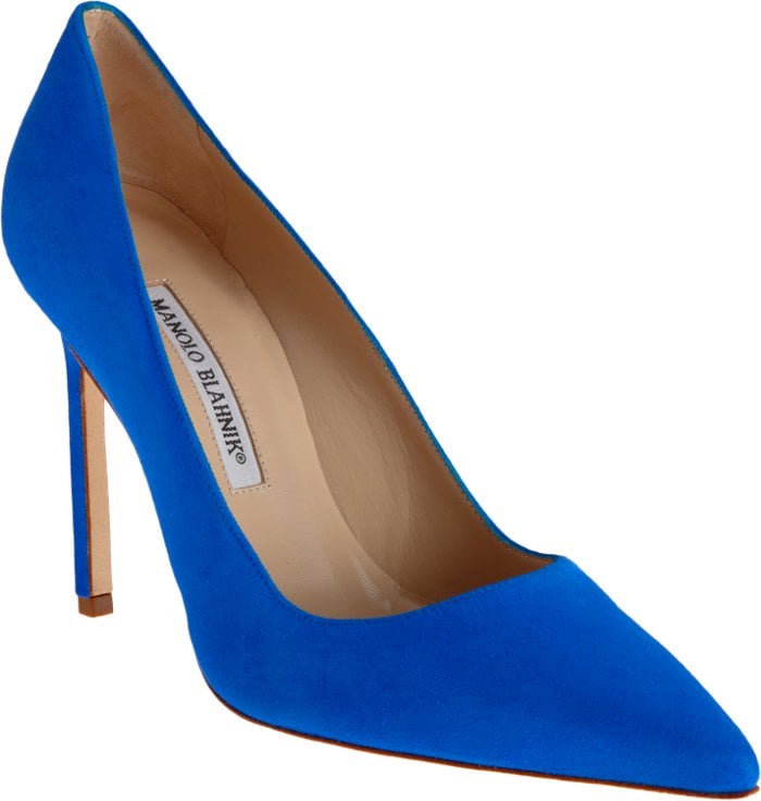 Manolo Blahnik Suede BB Pumps