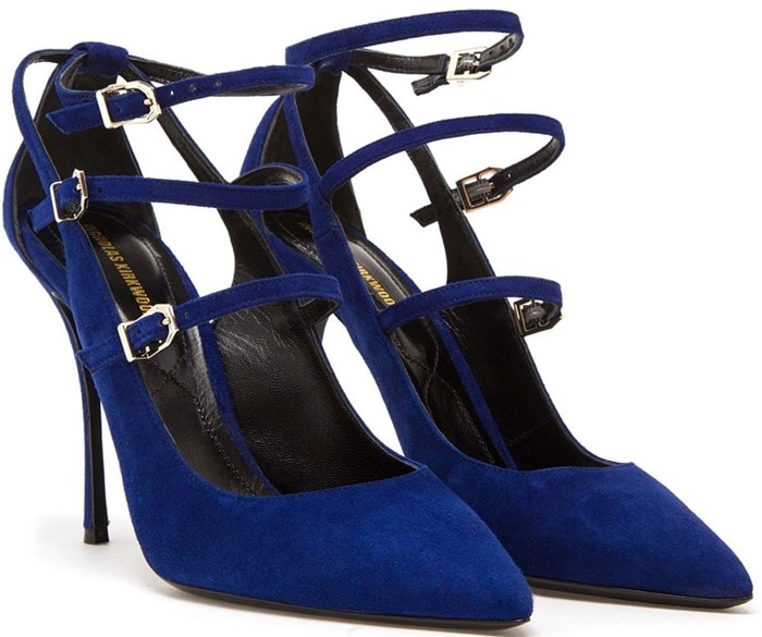 Nicholas Kirkwood Hutton Multi-Strap Suede Pumps