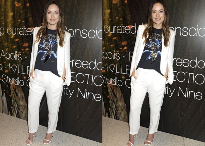 Olivia Wilde hosts the H&M Conscious Commerce celebration of the opening of The Conscious Pop-Up Shop in New York on April 14, 2015