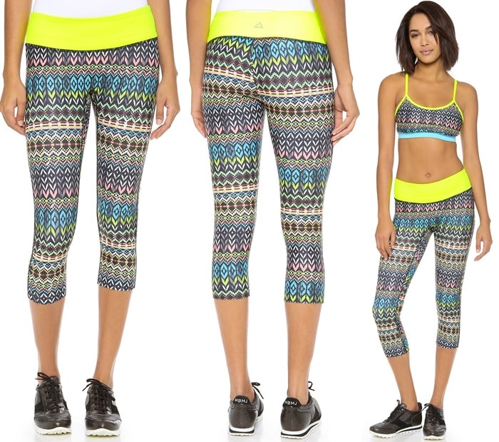 Vivid prints brighten these cropped PRISMSPORT leggings