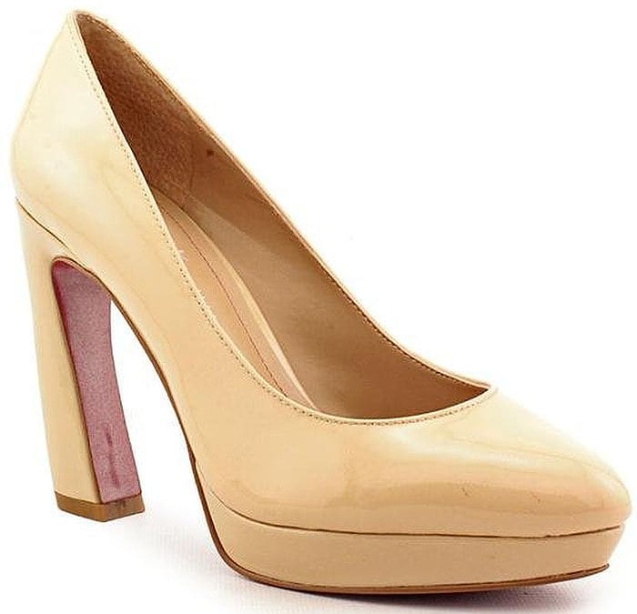 Paris Hilton "Alani" Thick-Curved-Heel Platform Pumps