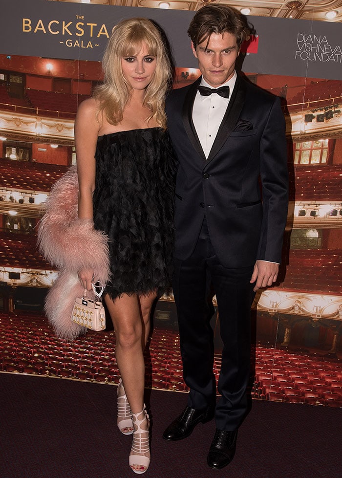 Pixie Lott and Oliver Cheshire at The Backstage Gala in aid of the Naked Heart Foundation