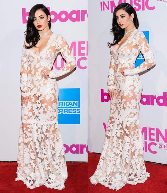 Charli XCX made a statement with a white floor-length dress that undoubtedly captured everyone's gaze