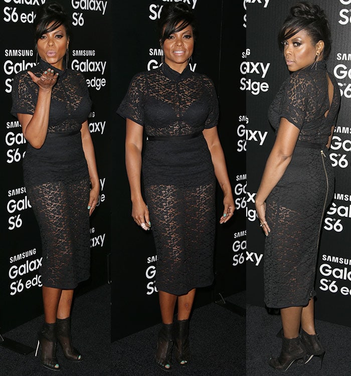 Taraji P. Henson styled her sexy dress with Dolce & Gabbana booties