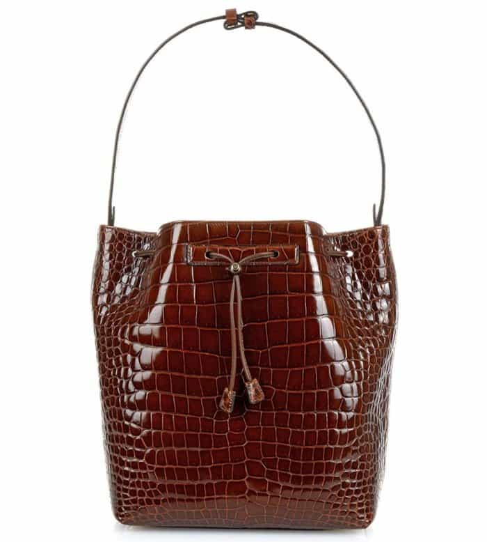 The Row Crocodile Bucket Bag