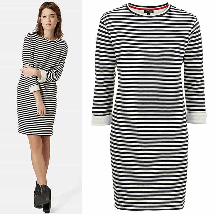 Topshop Stripe Sweater Dress