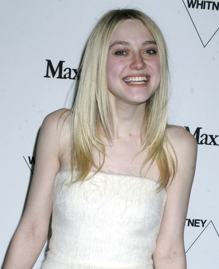 Dakota Fanning at the Whitney Museum of American Art opening night party in New York City on April 24, 2015