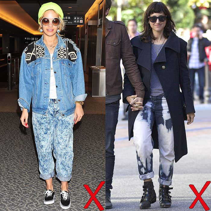 Rita Ora catching a flight out of the Narita International Airport in Japan on September 30, 2012; Stephanie Jory shopping at The Grove in Los Angeles, California, on December 19, 2012