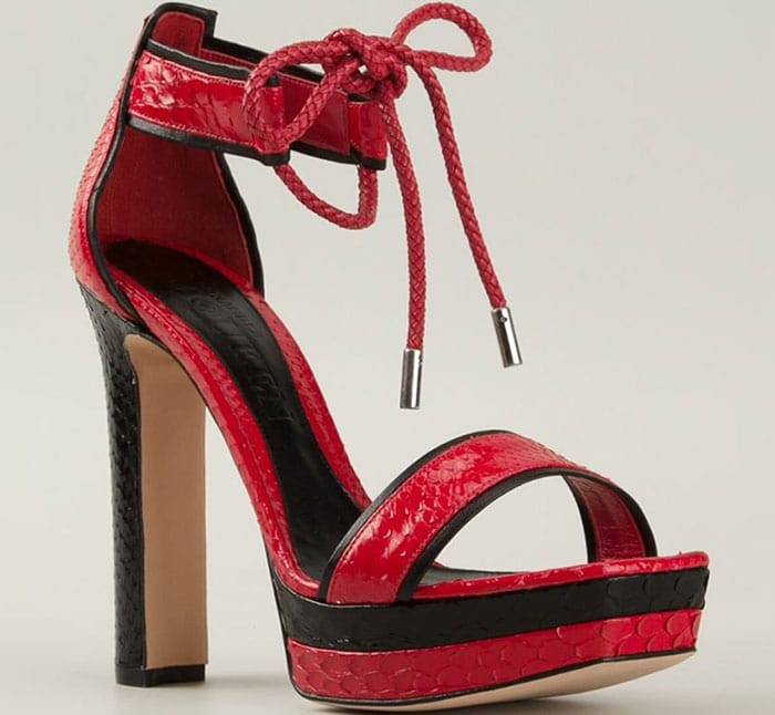 Alexander McQueen Two-Tone Platform Sandals