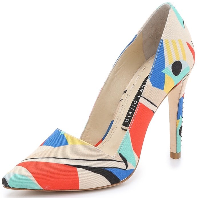 Alice Olivia Multicolor Dina Colorblock Pumps - Multi