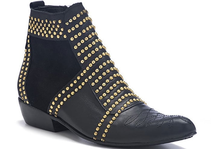 Anine Bing "Charlie" Boots With Gold Studs